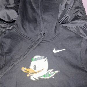 Nike Black Hoodie with Duck Logo